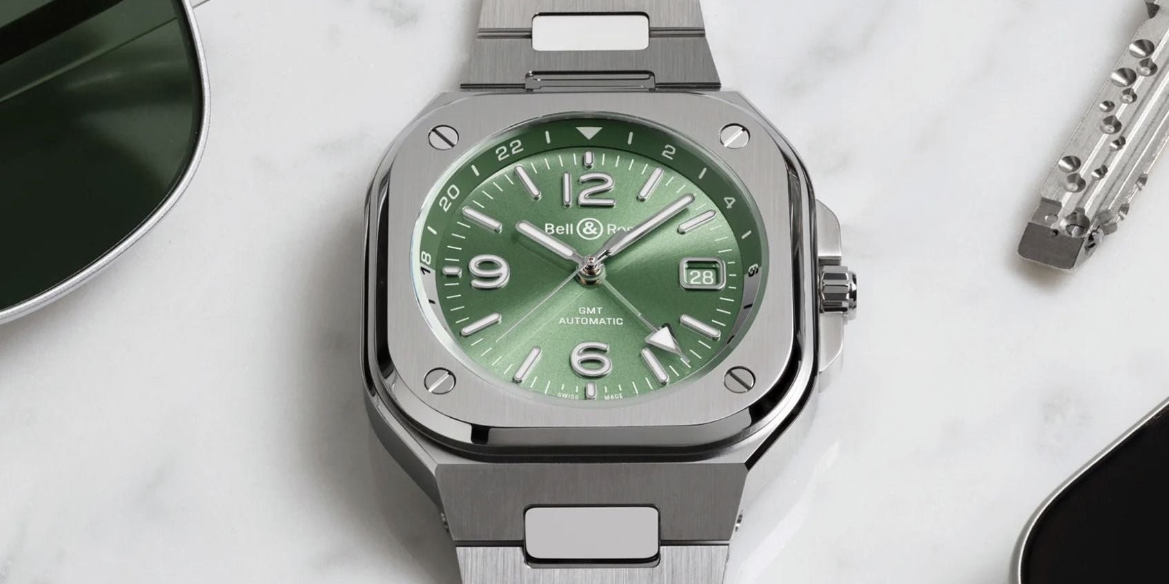 Bell & Ross BR-05 GMT Green Steel