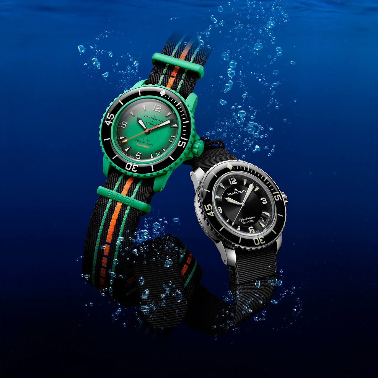 Blancpain X Swatch Bioceramic Scuba Fifty Fathoms Collection