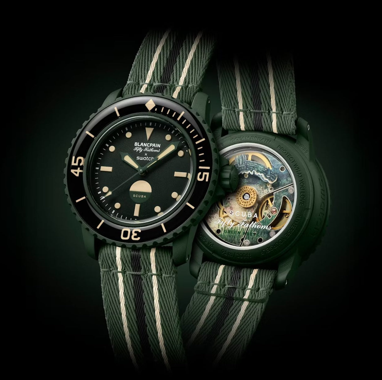 Blancpain x Swatch Scuba Fifty Fathoms 'Green Abyss'
