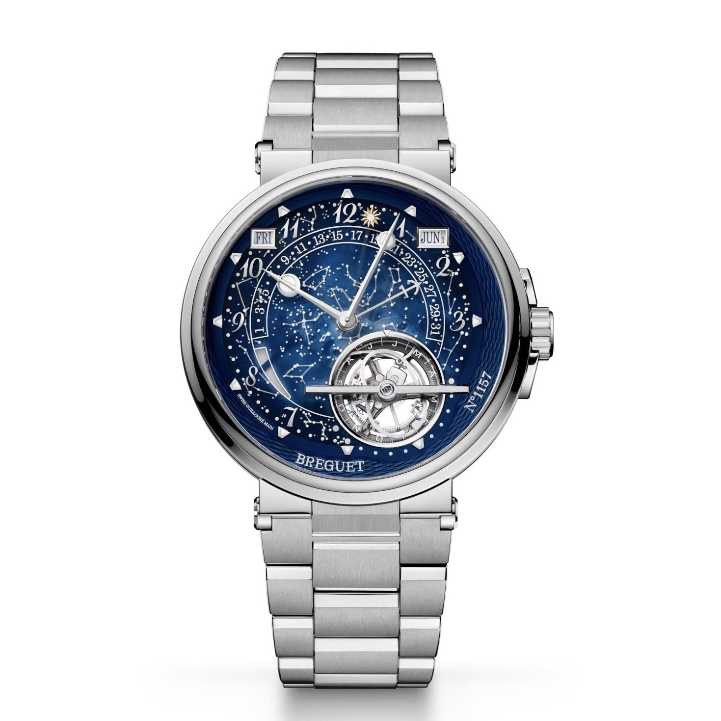 Breguet Marine Tourbillon Équation Marchante 5887 with Astronomical Dial