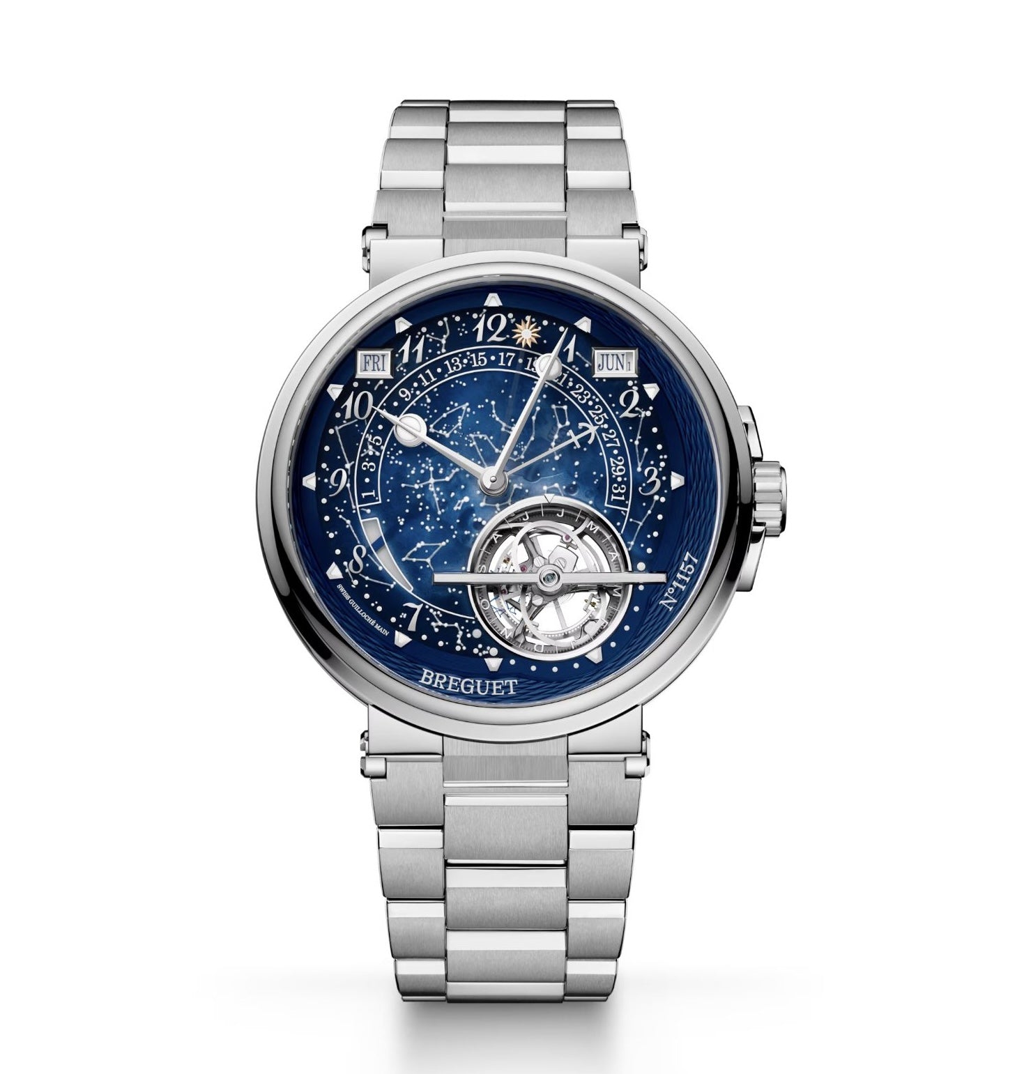 Breguet Marine Tourbillon Équation Marchante 5887 with Astronomical Dial