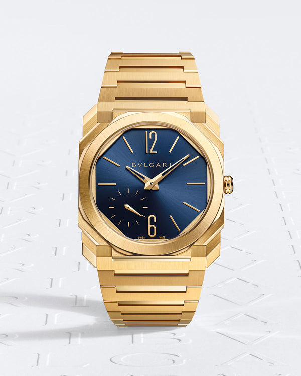 Bulgari Octo Finissimo Automatic iN Gold & Blue