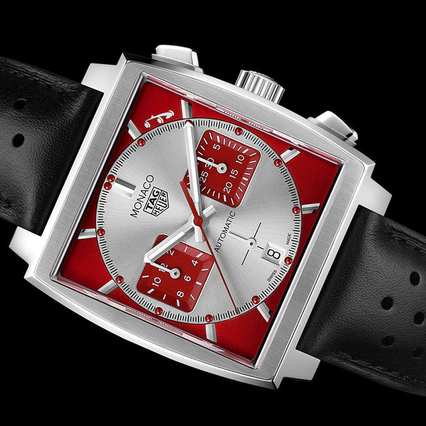 Tag heuer hotsell monaco red dial