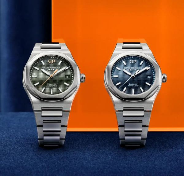 Girard-Perregaux Laureato 38 iN Sage Green & Midnight Blue