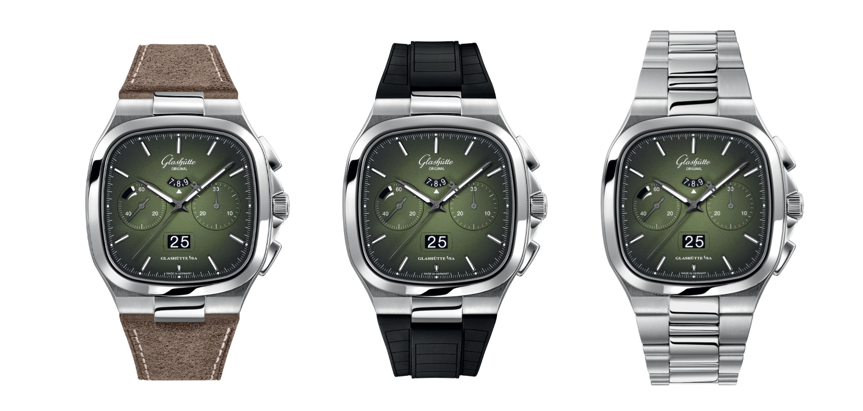 Glashütte Original Seventies Chronograph Panorama Date iN Green