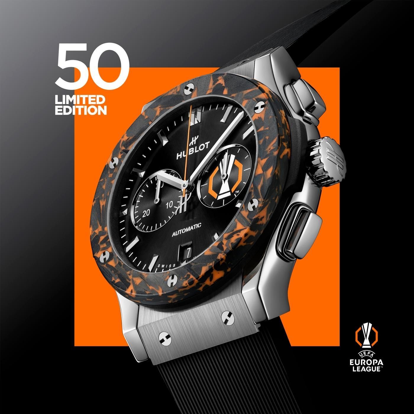 Hublot Classic Fusion Chronograph UEFA Europa League Titanium Carbon