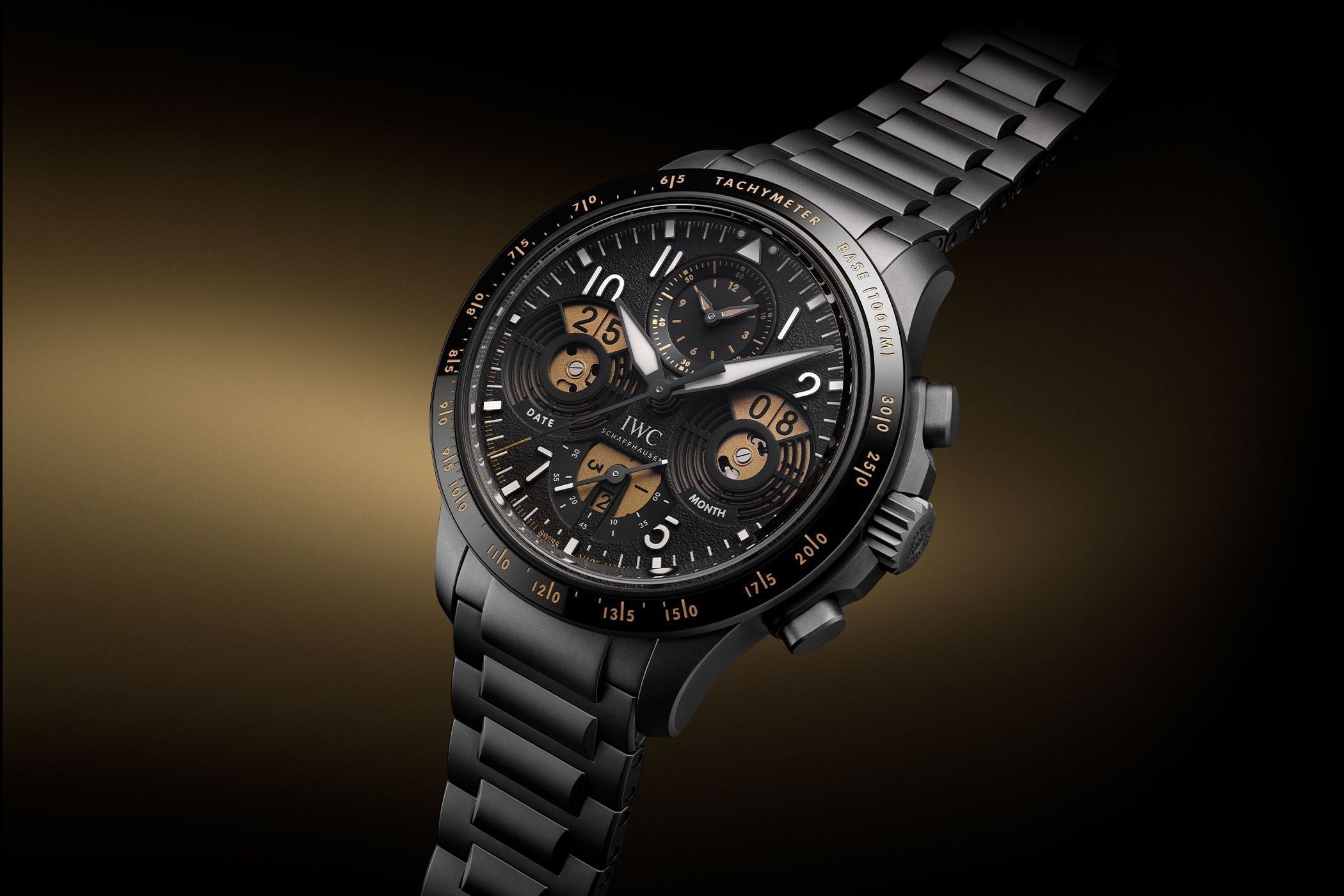 IWC Pilot Performance Chronograph Perpetual Calendar Digital Date-Month
