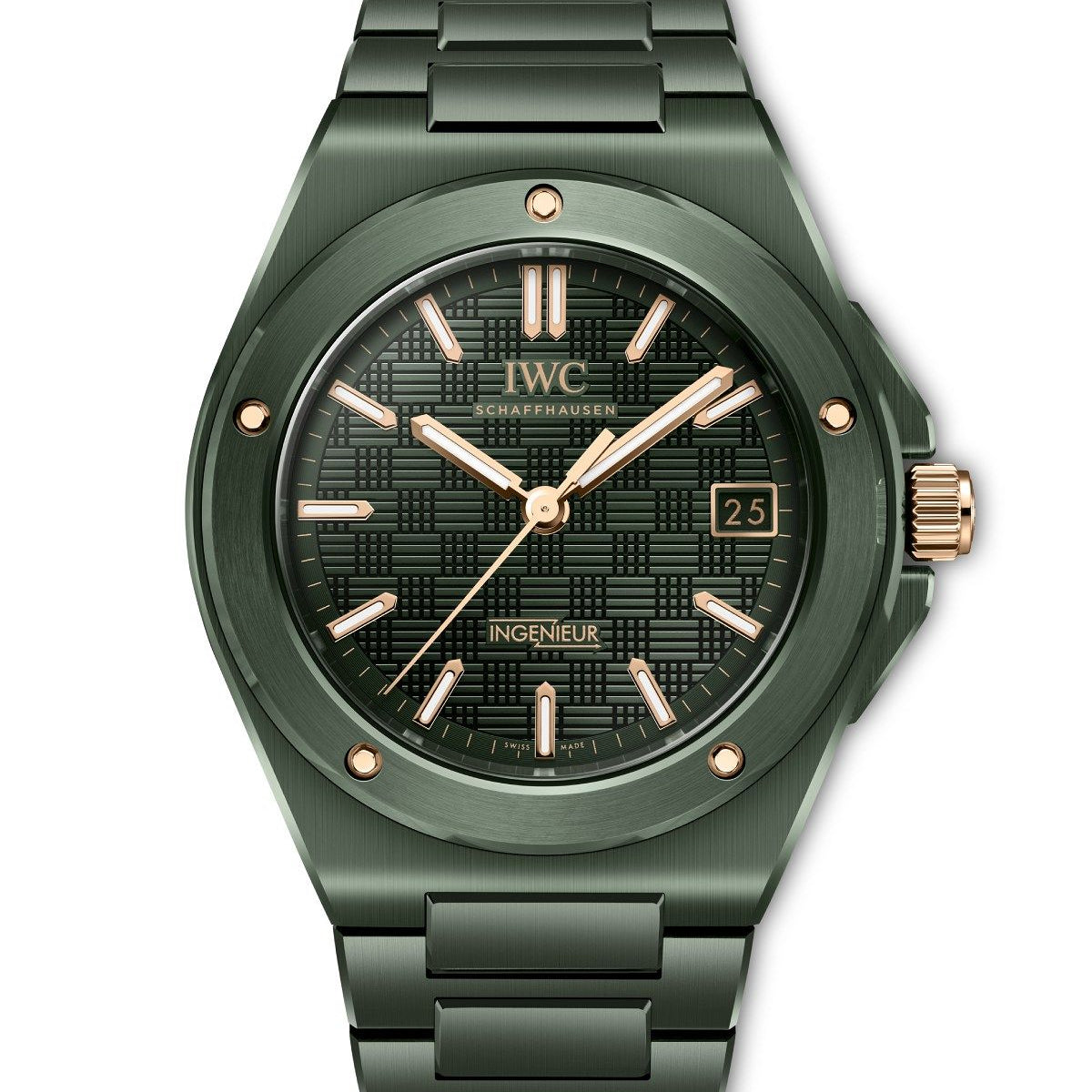IWC Ingenieur Automatic 42 Dark Olive Green Ceramic