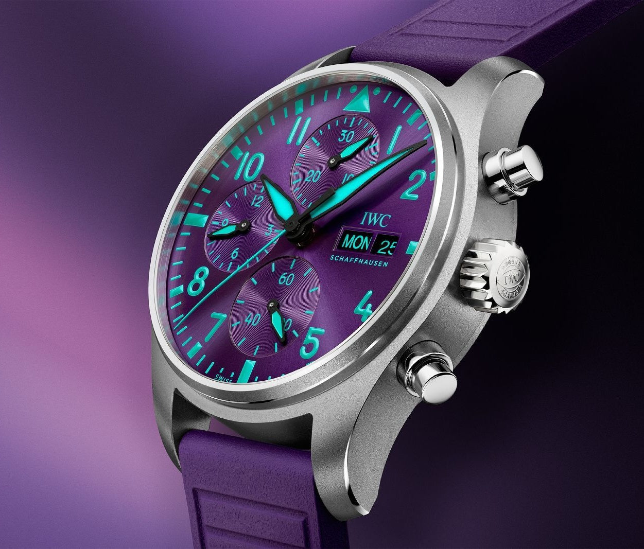 IWC Pilot’s Watch Chronograph 41 Mercedes-AMG PETRONAS Formula One Team iN Purple