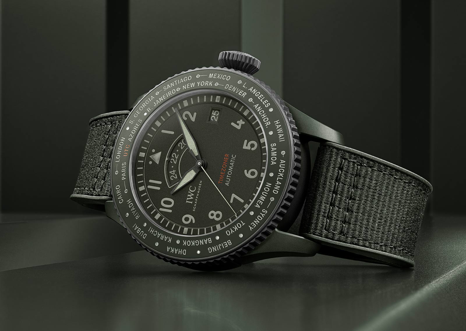 IWC Pilot’s Watch Timezoner Top Gun Woodland