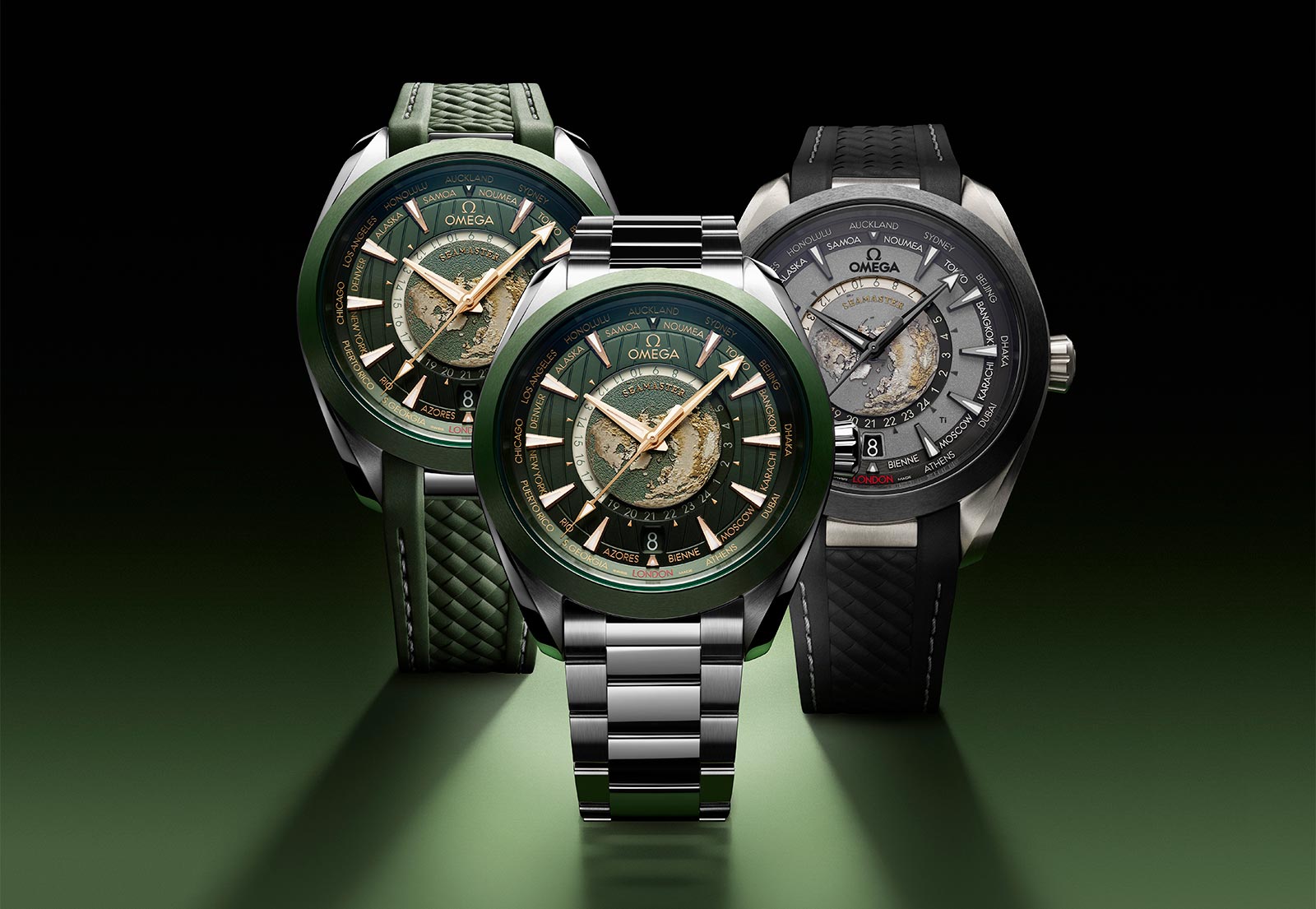 Omega Seamaster Aqua Terra Master Chronometer GMT Worldtimer