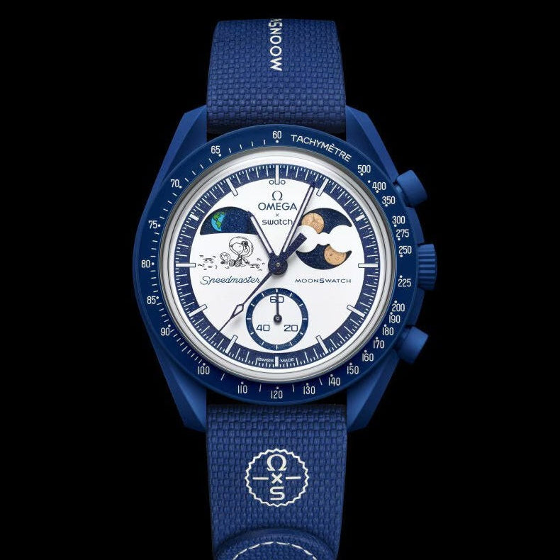 Omega X Swatch Mission to Earthphase Moonshine Gold
