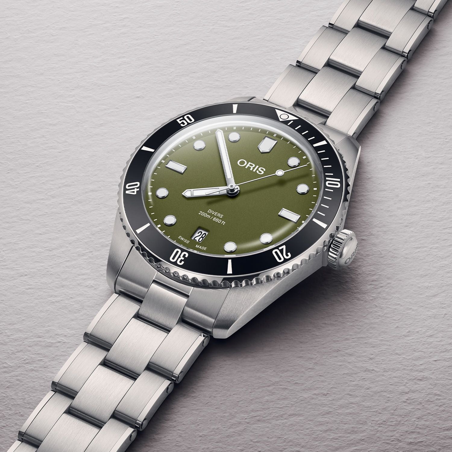 Oris Divers Date Olive Green Dial