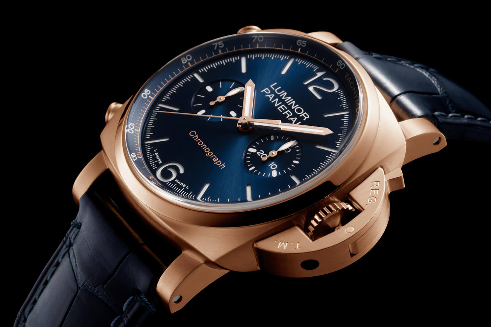 Officine Panerai Luminor Chrono Goldtech™ Blu Notte