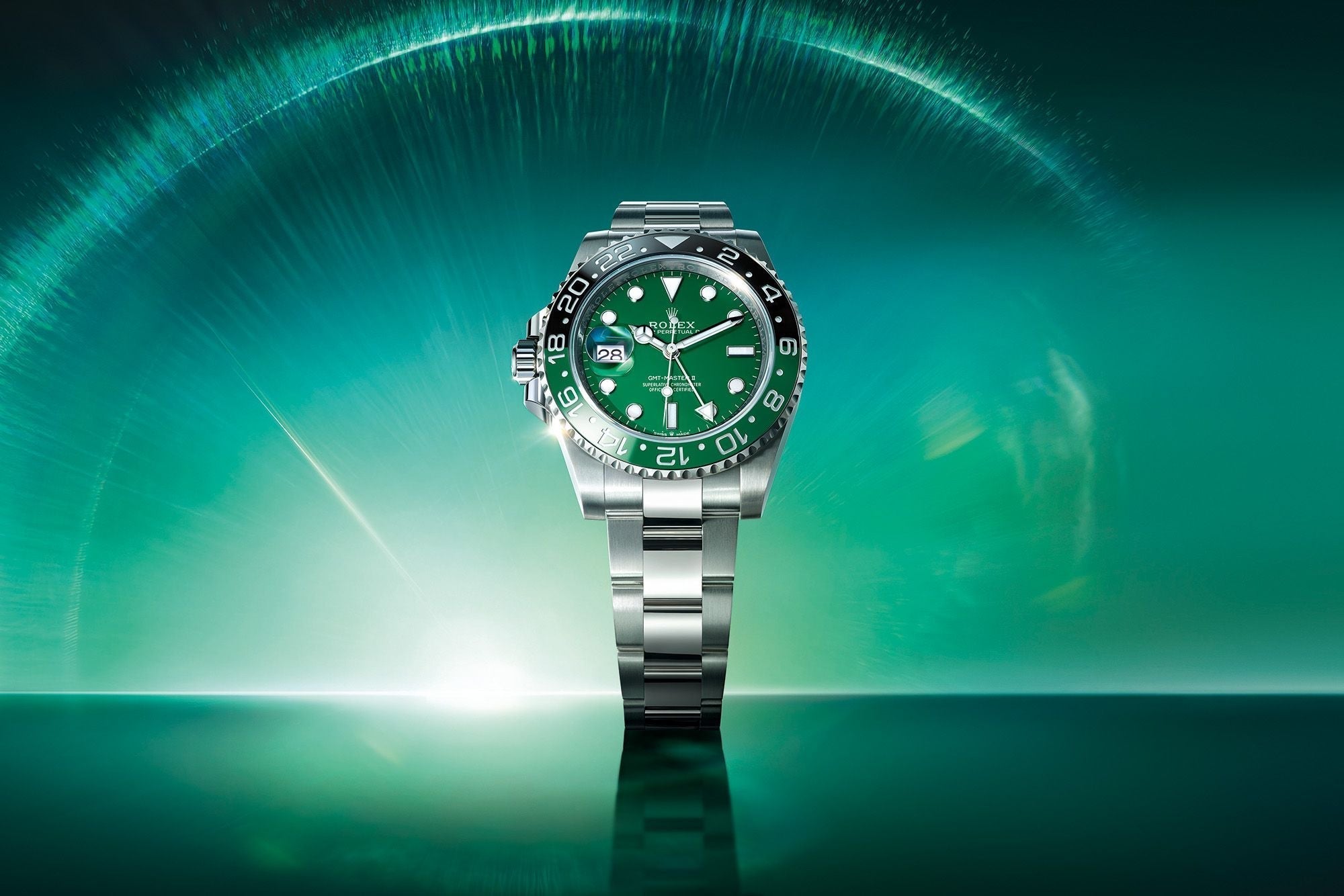 Rolex GMT-Master II 126729VTRN with Green Dial