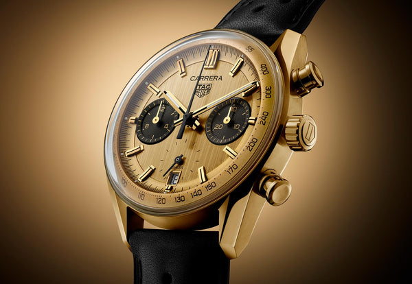 TAG Heuer Carrera Glassbox Chronograph with Gold Dial