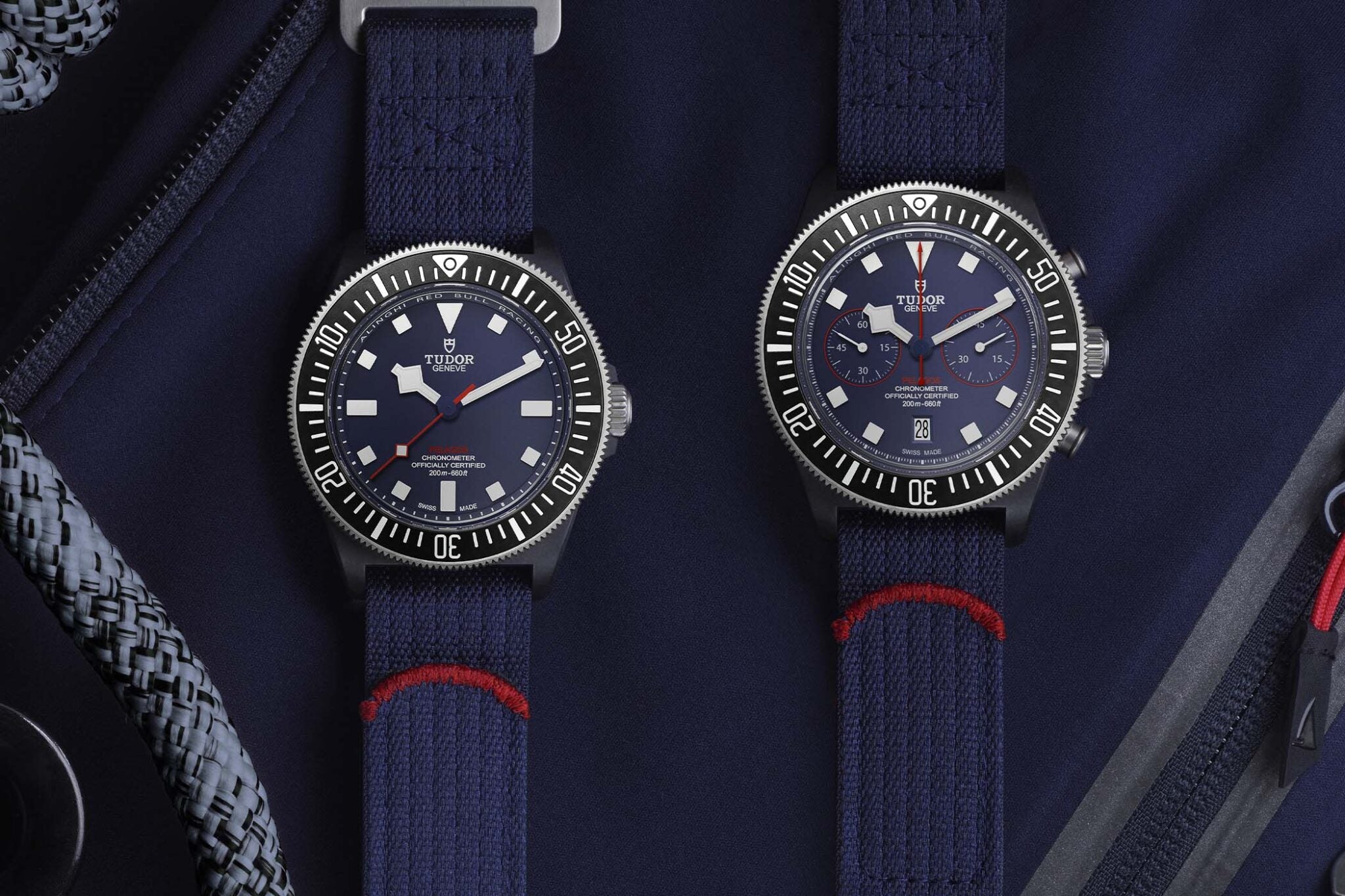 Tudor Pelagos FXD and Chrono "Alinghi Red Bull Racing Edition”