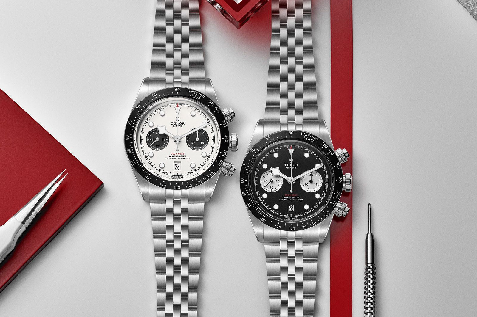 Tudor Black Bay Chrono with 3 and 5-Link Bracelets