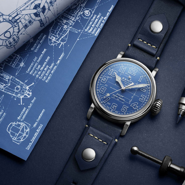 Zenith Pilot Type 20 Blueprint Limited Edition Element iN Time NYC