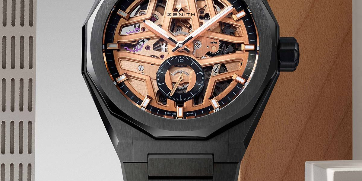 Zenith Defy Skyline Skeleton Black Ceramic & Gold