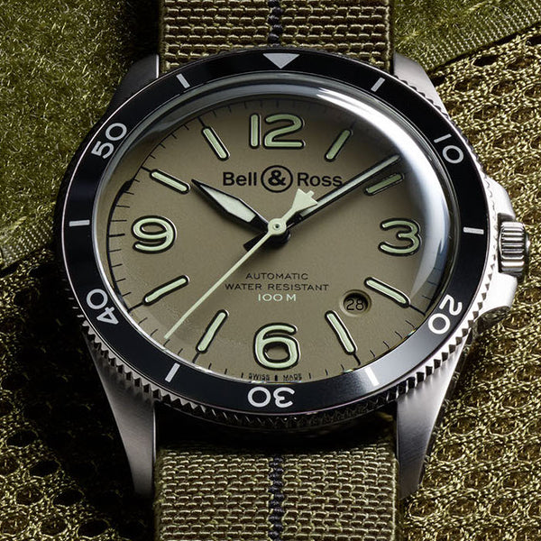 Bell Ross BR V2 92 Military Green Element iN Time NYC