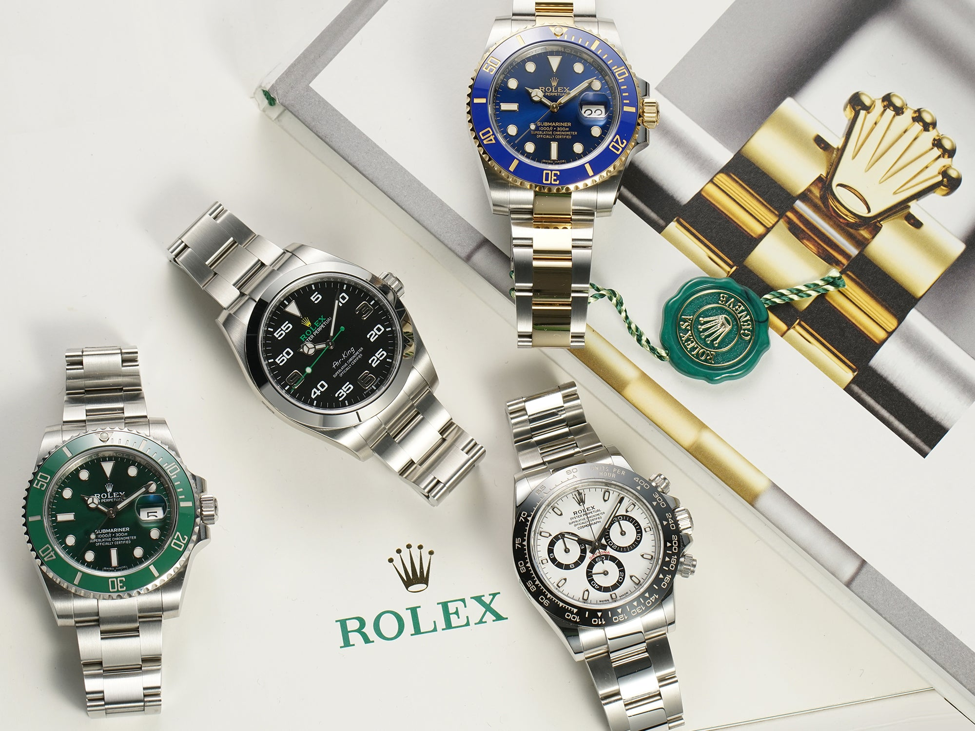 A variety of Rolex watches
