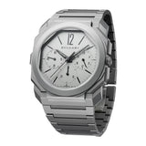 42mm Finissimo Gray Dial Chrono GMT Titanium