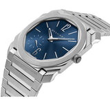 40mm Finissimo Blue Lacquered Dial Stainless Steel