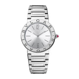 33mm Stainless Steel Silver Sunray Dial