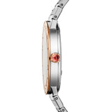 33mm Steel and 18k Rose Gold Bezel Silver Diamond Dial