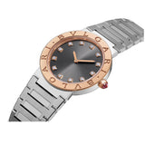33mm Steel and 18k Rose Gold Bezel Anthracite Diamond Dial