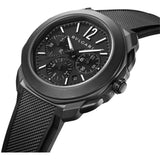 42mm Roma Steel DLC Black Dial Chronograph