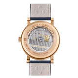 38mm 18k Rose Gold Blue Marble Dial