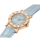 26mm 18k Rose Gold Icy Blue Marble Dial