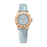 26mm 18k Rose Gold Icy Blue Marble Dial