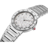 33mm Stainless Steel White MOP Diamond Dial