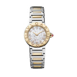 23mm Steel and 18k Yellow Gold White MOP Diamond Dial