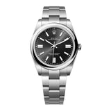41mm No-Date Bright Black Index Dial