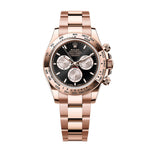40mm 18k Everose Gold Black and Sundust Dial Oyster Bracelet