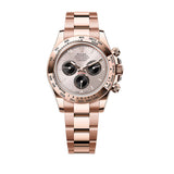40mm 18k Everose Gold Sundust Bright Black Dial Oyster Bracelet