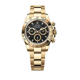 40mm 18k Yellow Gold Black Dial Oyster Bracelet