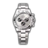 40mm 18k White Gold Silver Dial Oyster Bracelet Calibre 4131