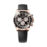 40mm 18k Everose Gold Black & Sundust Diamond Set Dial
