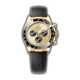 40mm 18k YG Ceramic Bezel Golden Bright Black Dial Oysterflex New Caliber