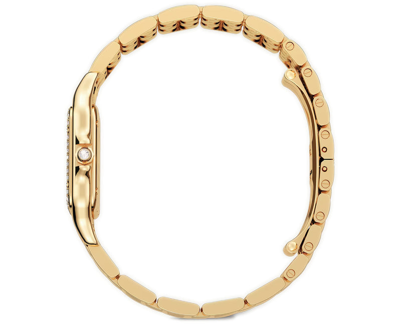 27mm Medium  18k Yellow Gold Diamond Bezel