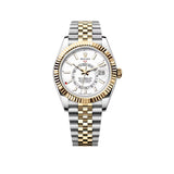 42mm Steel and 18k Yellow Gold White Dial Jubilee Bracelet
