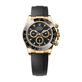 40mm 18k YG Ceramic Bezel Black Dial Oysterflex NEW CALIBER