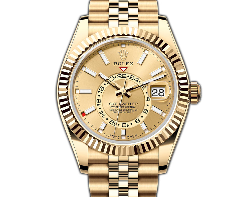 42mm Champagne Dial 18k Yellow Gold Jubilee