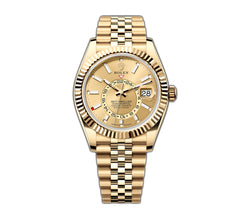 42mm Champagne Dial 18k Yellow Gold Jubilee