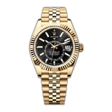 42mm Black Dial 18k Yellow Gold Jubilee